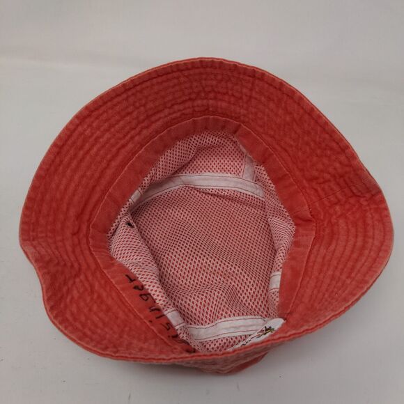 St. Thomas USVI Bucket Hat Red 55 (XL) Embroidered Lightweight Royal Headwear - Picture 6 of 8